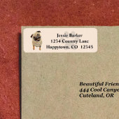 Etiket gekleurd filtreeradres