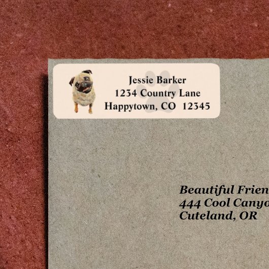 Etiket gekleurd filtreeradres