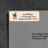 Etiket gekleurd filtreeradres