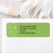 Etiket gekleurd Stippen groen retouradres (Insitu)