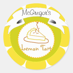 Etiket gele lemon tart