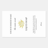 Etiket gele lotus vloeibare zeep dispenser (Voorkant)