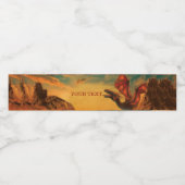 Etiket gepersonaliseerd drakenwater (Enkel label)