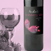 Etiket gepersonaliseerde aardbei