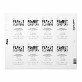 Etiket gepersonaliseerde Homemade Peanut Clusters (Full Sheet)