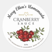 Etiket gepersonaliseerde kruidenierswaren (Voorkant)