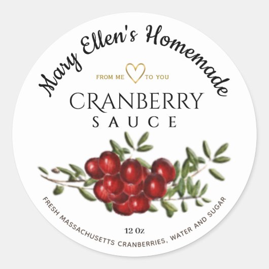 Etiket gepersonaliseerde kruidenierswaren (Voorkant)