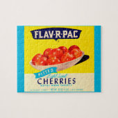 Etiket geperste kersen, van Flav-R-Pac Legpuzzel (Horizontaal)