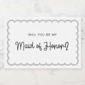 Etiket gescand randkaartje (Enkel label)