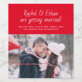 Etiket gespiriteerde namen (Enkel label)