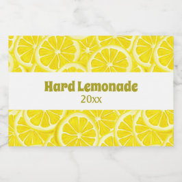 Etiket gespleten lemons voor ontwerpflesje