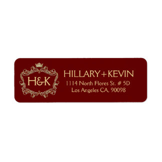 Etiket Glitter Crown & Floral Lijst