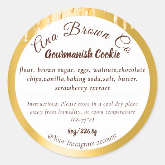 Etiket Glitter Drift Product Ingredients (Voorkant)