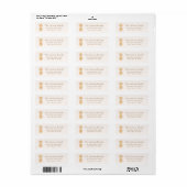 Etiket gouden anananas (Full Sheet)