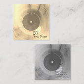 Etiket gouden bord vastleggen vierkante visitekaartje (Voorkant / Achterkant)