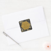 Etiket  gouden koningin bijenhoning (Envelop)