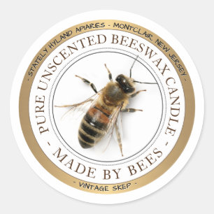 Etiket goudmakreelbeendermeel BEESWAX