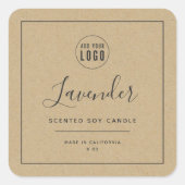 Etiket Grijze rand Kraft toevoegen (Voorkant)