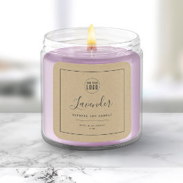 Etiket Grijze rand Kraft toevoegen