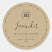 Etiket Grijze rand Kraft toevoegen (Voorkant)