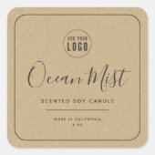 Etiket Grijze rand Kraft toevoegen (Voorkant)