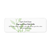 Etiket groene bladeren Etiket Etiket Etiket Etiket (Voorkant)