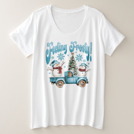 Etiket Grote Maat T-shirt (Design voorkant)