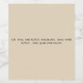 etiket grote wijnfles (Enkel label)