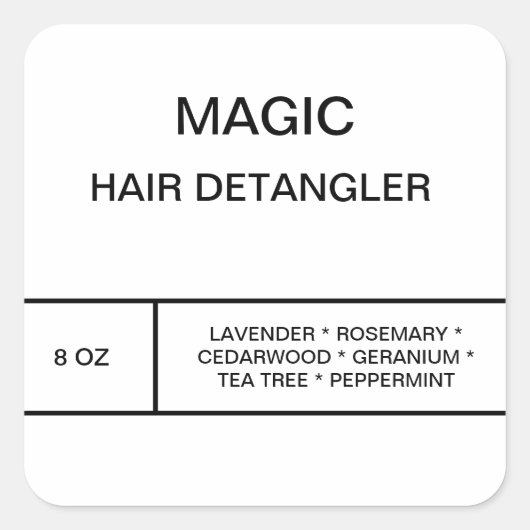 Etiket haarDetangler (Voorkant)