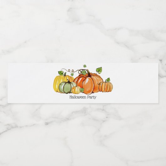 ETIKET herfst, pompoen, herfst (Enkel label)