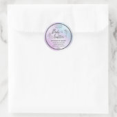 Etiket holografisch script vlinder (Tas)