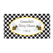 Etiket hommel bijenwaterfles (Voorkant)