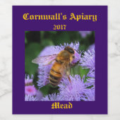 Etiket hondenhondenvlees (Enkel label)