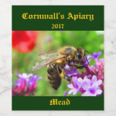 Etiket hondenhondenvlees (Enkel label)