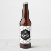 Etiket honing zwart-wit product (Voorkant)