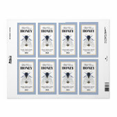 Etiket honingbijen Golden Lijst (Full Sheet)