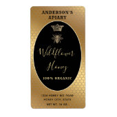 Etiket honingbijenkoningkoningin volgens het moder (Voorkant)