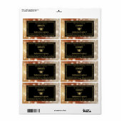 Etiket honinghoningraat met mousserende honingraat (Full Sheet)