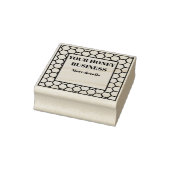 Etiket Honingraat Rubberstempel (Stempel)