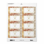 Etiket honingraathoningraat met mousserende honing (Full Sheet)