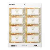 Etiket honingraathoningraat met mousserende honing (Full Sheet)