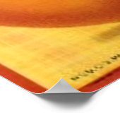 Etiket honingvlees en citruskarton poster (Hoek)