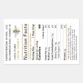 Etiket honingvoeding 2020  bijengoud (Voorkant)