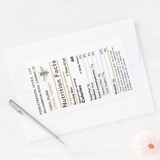 Etiket honingvoeding 2020  bijengoud (Envelop)