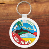 Etiket hotel des indes luggae sleutelhanger (Voorkant)