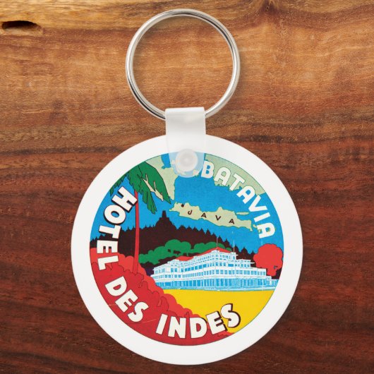 Etiket hotel des indes luggae sleutelhanger (Voorkant)