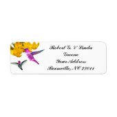 ETIKET HUMMINGBIRDS (Voorkant)