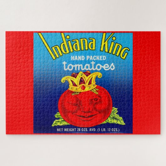 Etiket Indiana King tomaten Legpuzzel (Horizontaal)