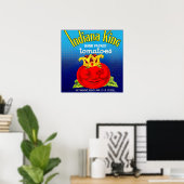 Etiket Indiana King tomaten Poster (Thuiskantoor)