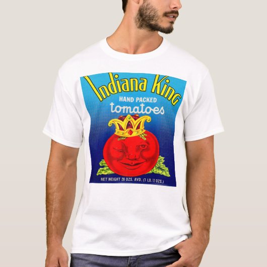 Etiket Indiana King tomaten T-shirt (Voorkant)